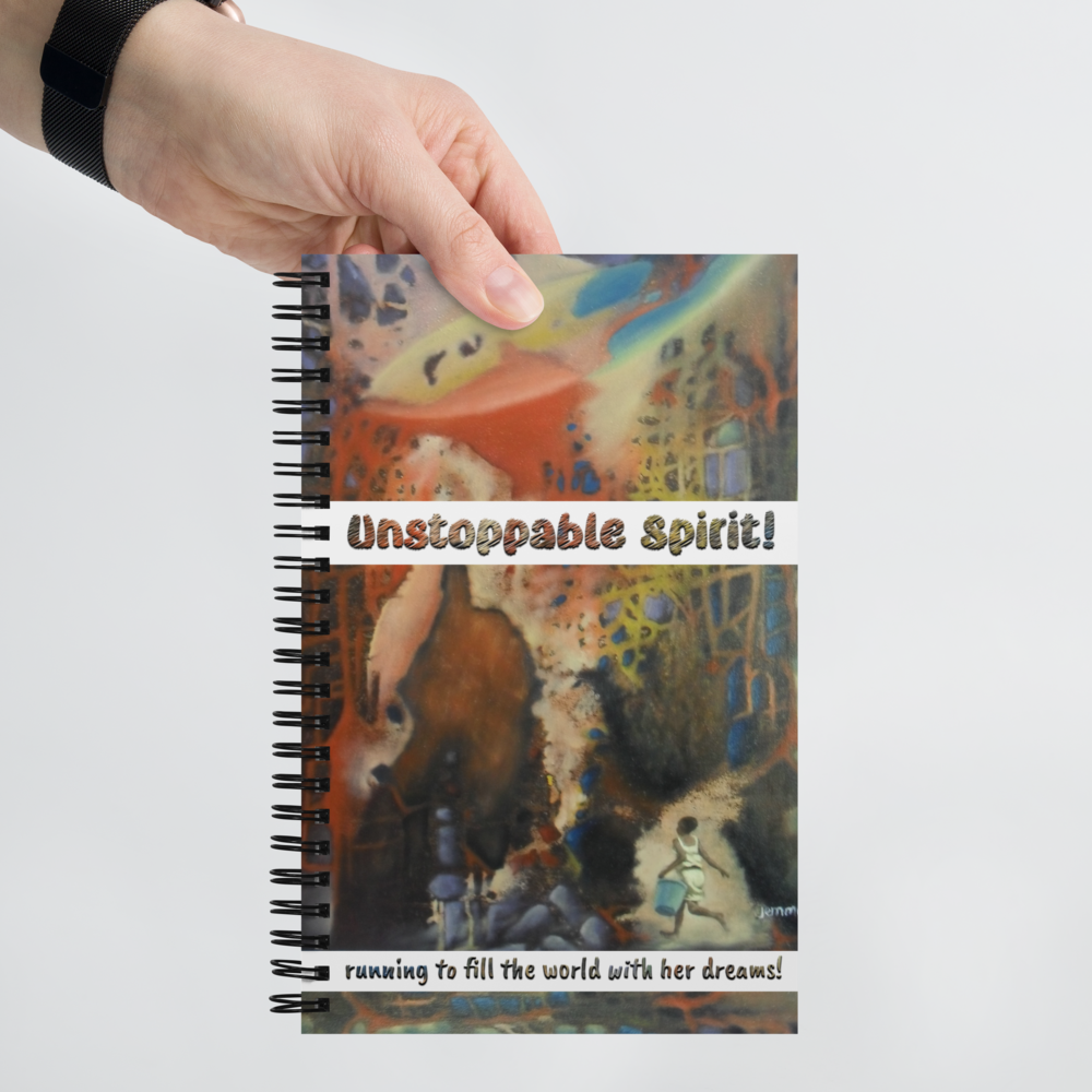 Unstoppable Spirit - Artistic Painting _ Spiral notebook