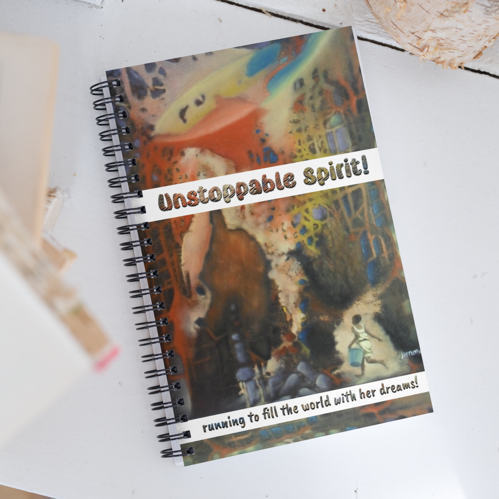 Unstoppable Spirit - Artistic Painting _ Spiral notebook