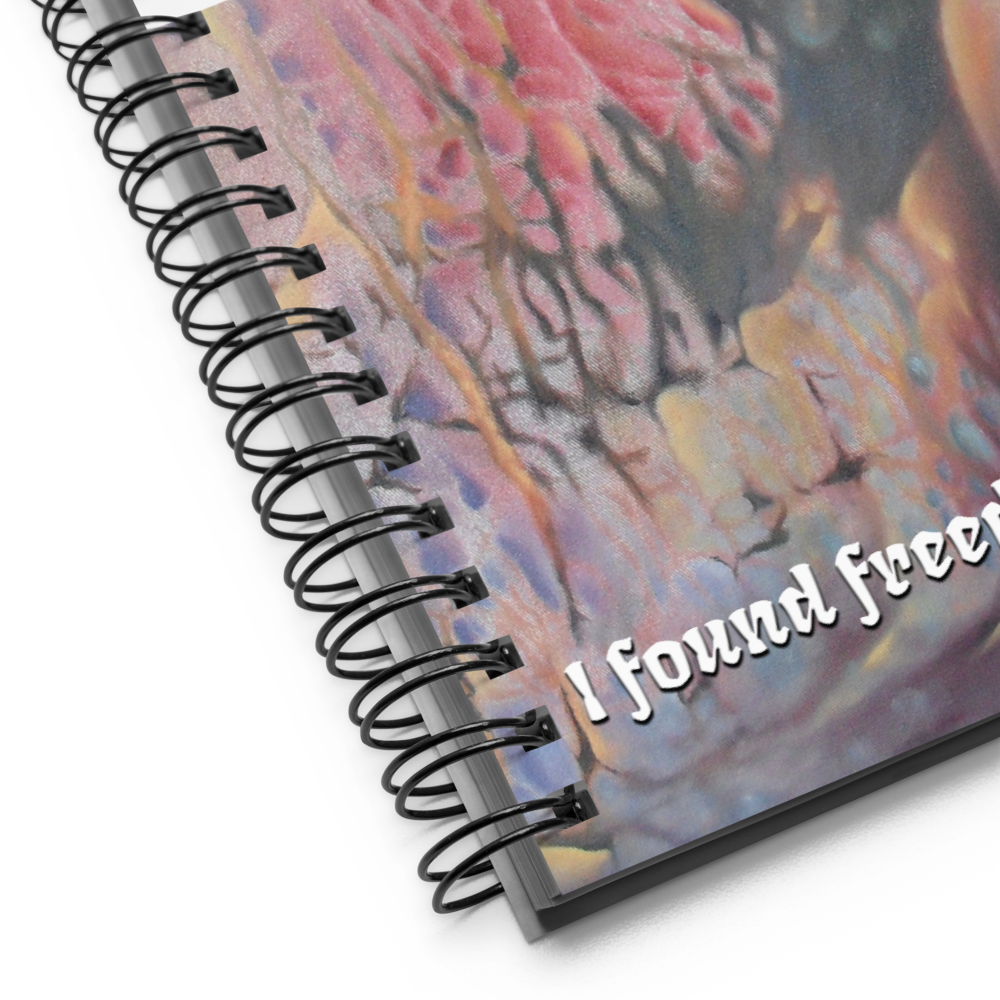 Grace in Every Flutter - Artistic painting _ Spiral notebook